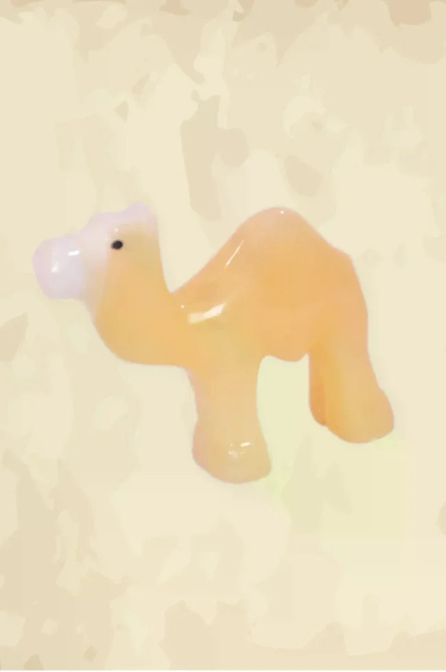 Natural alabaster stone handmade camel